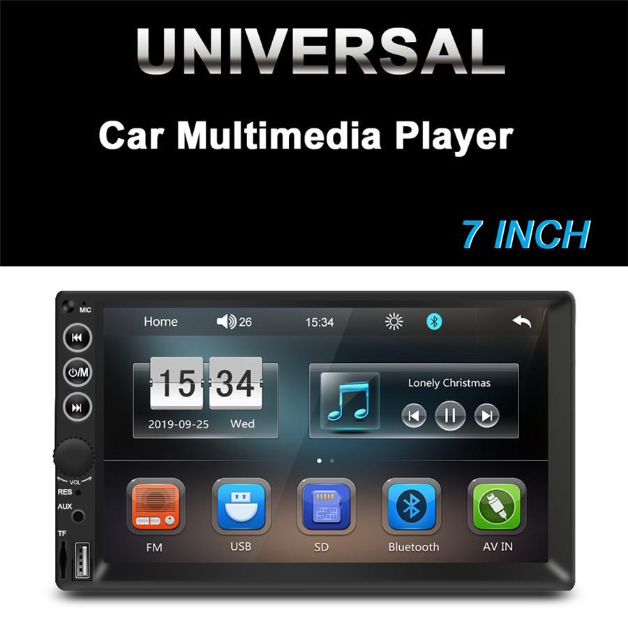 7" HD Car Multimedia Player 2DIN Touch Screen Auto Stereo MP5 Bluetooth USB TF FM Player with Dynamic Track Camera
