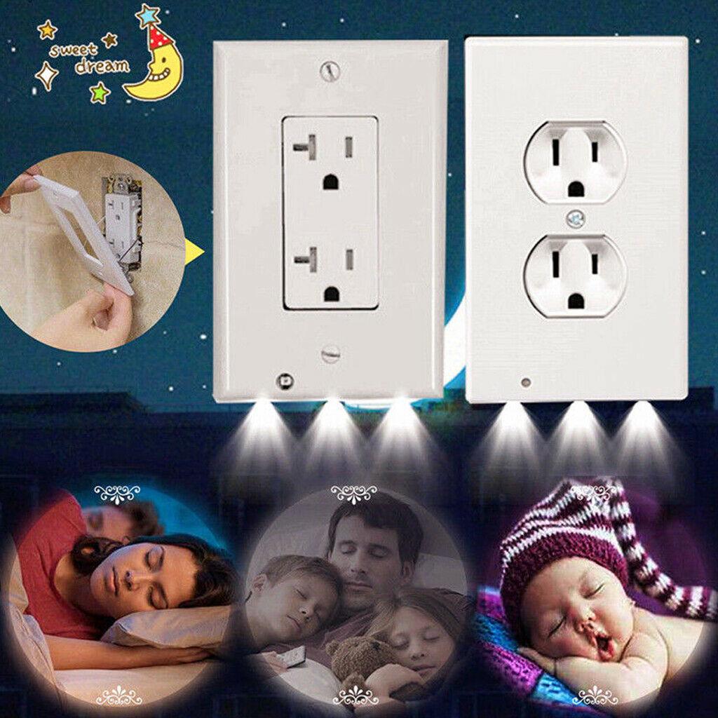 Buy Night Angel Wall Outlet Cover Plate Plug Cover With LED Lights
