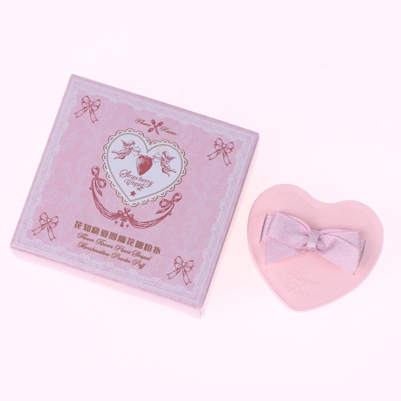 1Pcs Heart Bow Makeup Powder Puffs That Can Be Used In Both Dry And Wet Combinations Cotton Candy Air Cushion Powder Puff