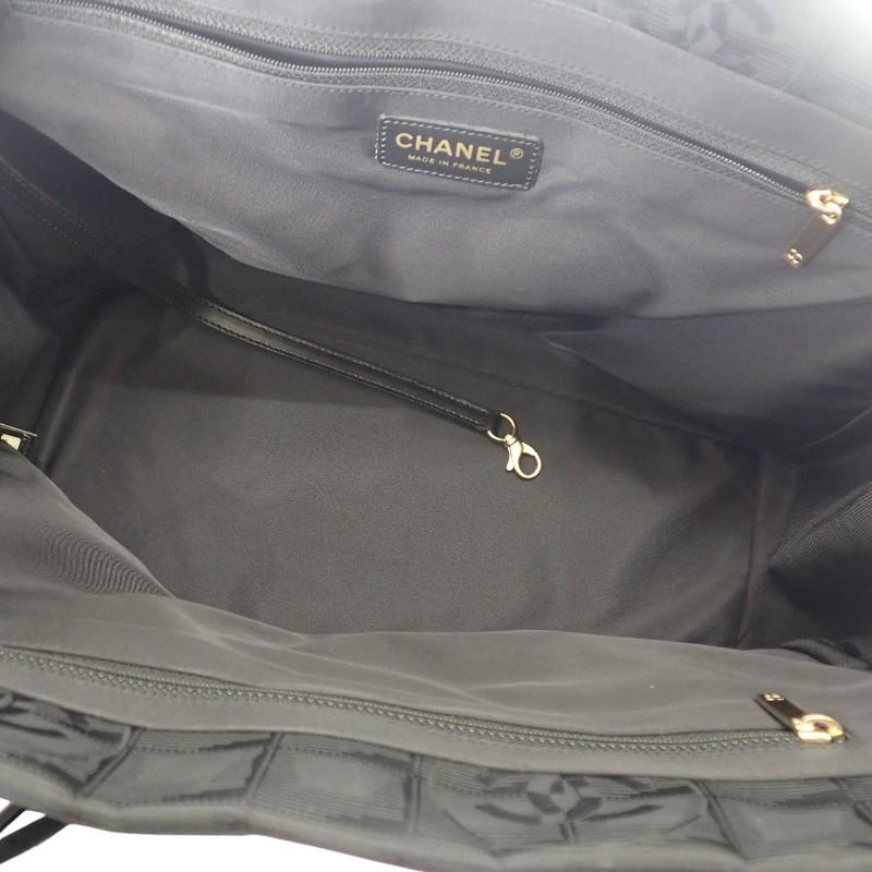 Chanel A15991 Tote Bag Black Nylon/leather Women