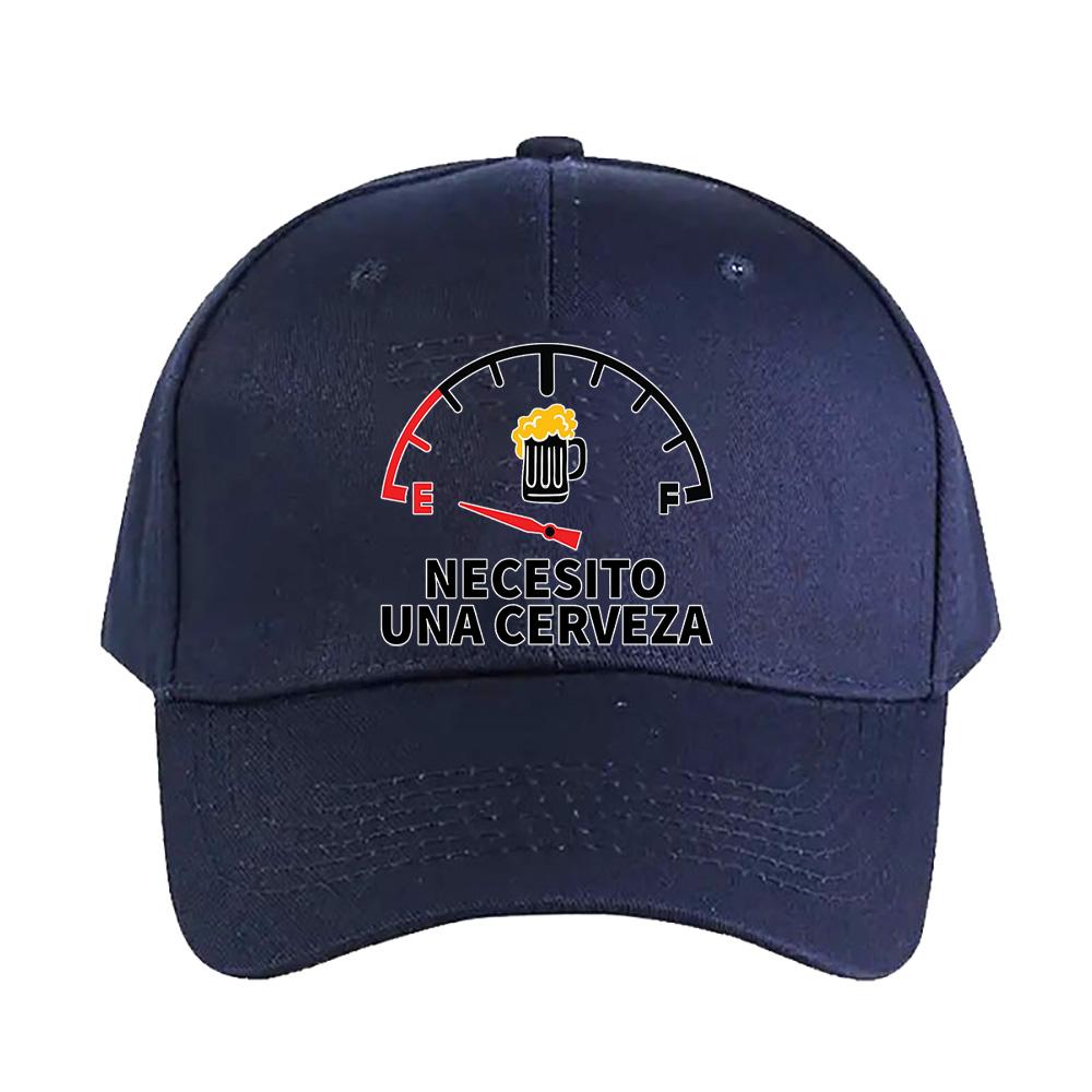 necesito cerveza Caps Summer Adult Baseball Cap Adjustable with Curved Brim Duckbill Hat Protection Sun Hats Casual