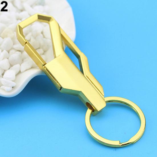 

Подарки Простой металлический брелок для ключей Автомобильный деловой брелок для ключей золотой