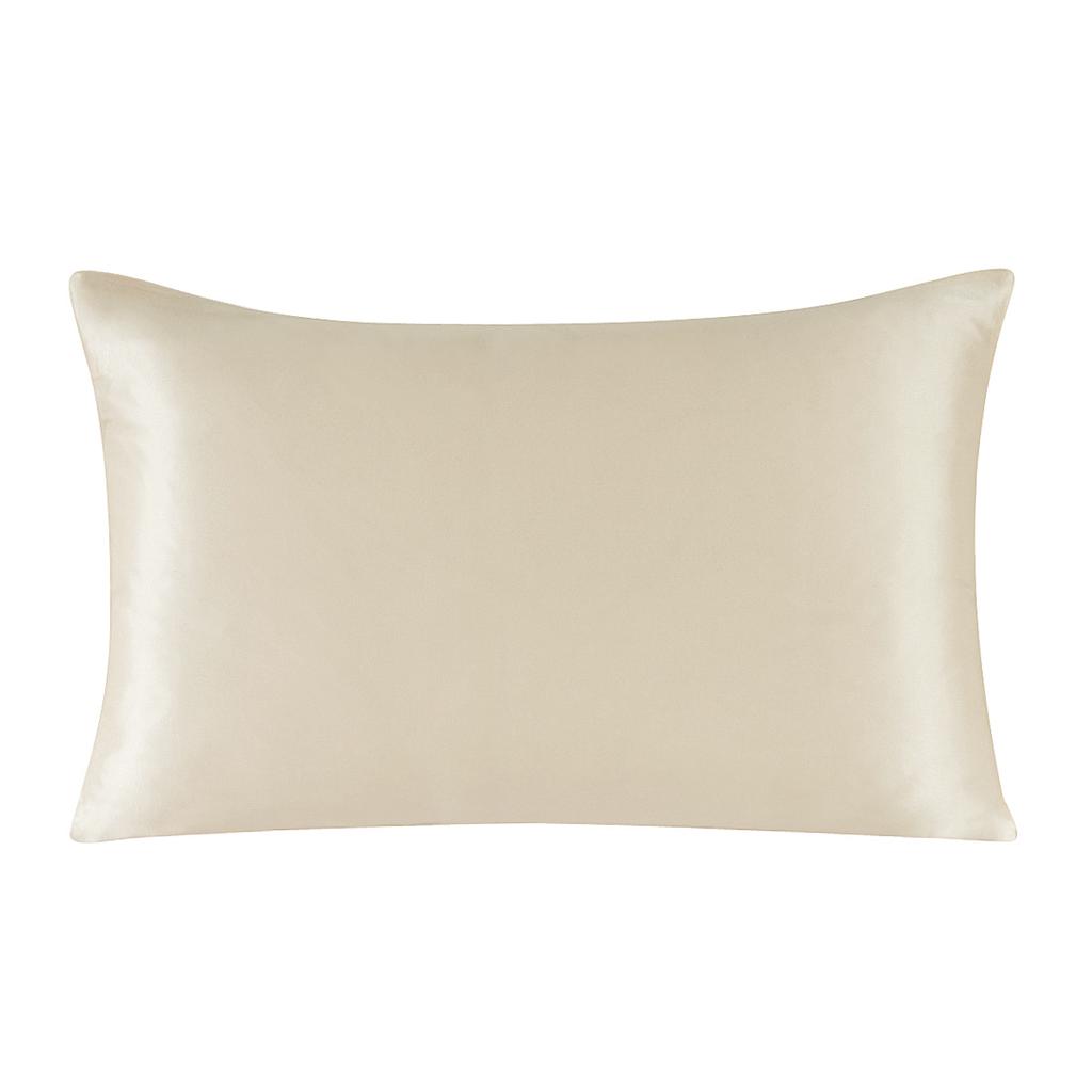 One Side 100% Mulberry Silk Pillowcase with Hidden Zipper Solid Color Pillow Case for Sleep and Skin Care
