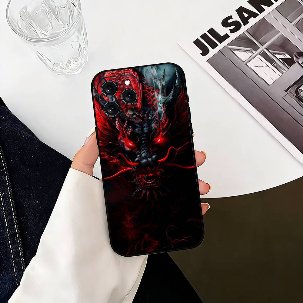 PC-Dragon Phone Case Silicone Soft For IPhone 17 16 15 14 13 12 11 X XR Plus Pro Max Plus