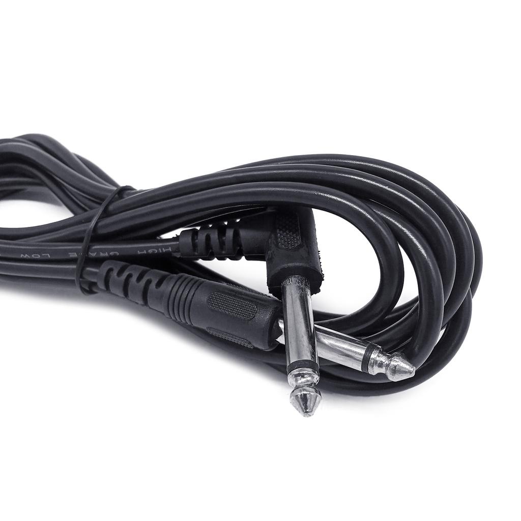 6.35mm 3 Meter 5 Meter Guitar Bass Noiseless Cable 1/4 Inch Mono Jack Plug Guitar Lead Amp Cable Straight To Right-Angle