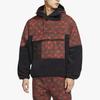 Nike Color-Block Spliced Fleece-Lined Zipper Sport Pullover Hoodie Men Tops Fescue-Red CK3107-010