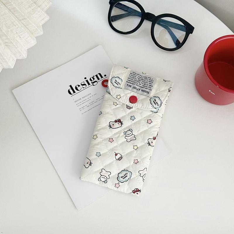 Hello Kitty Pencil Case Large Capacity Plush Pen Holder Hello Kitty Storage Bag Makeup Bag Cosmetics Pouch Desk Organizer Bag