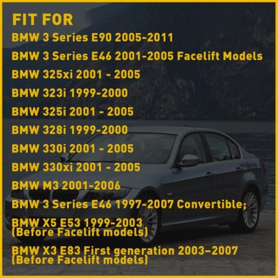 Fit BMW E46 3-Series Switch Window Button Cap Fit Cover Side Driver 1 - Piece