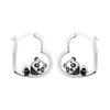 Cute Animal Silver Plated Earrings Cat Dragonfly Zircon Earrings Earrings Daily Versatile Accessories