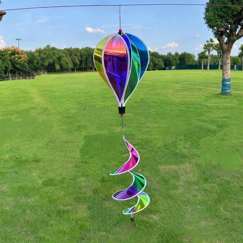Giant Size Wind Spinners Rotating Sequins Whirligigs Windmill Toys Yard Decorations