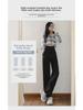 Women's Black Wide-Leg Drape Trousers - Summer Straight Pants