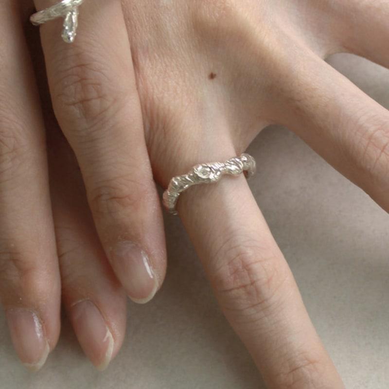 BOLDIERE [Lab Grown Diamond] Textured Ring_ R33