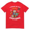 Survived 100 Days Im Is Fine Anxiety 100th Day School Kids Tshirt