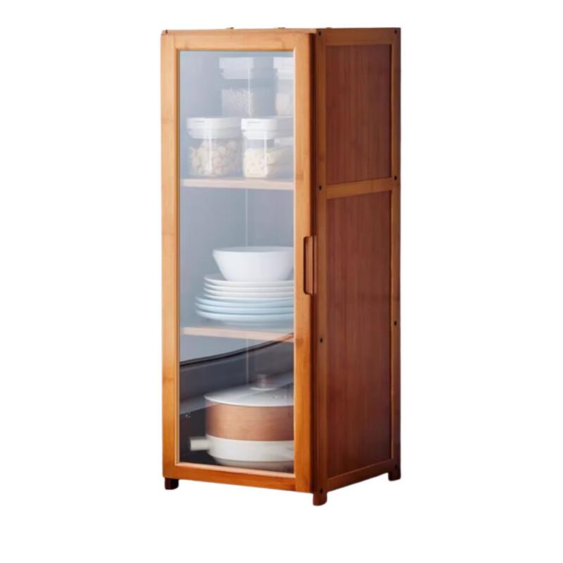 Modern 3-Tier Slim Storage Rack with Dustproof Door