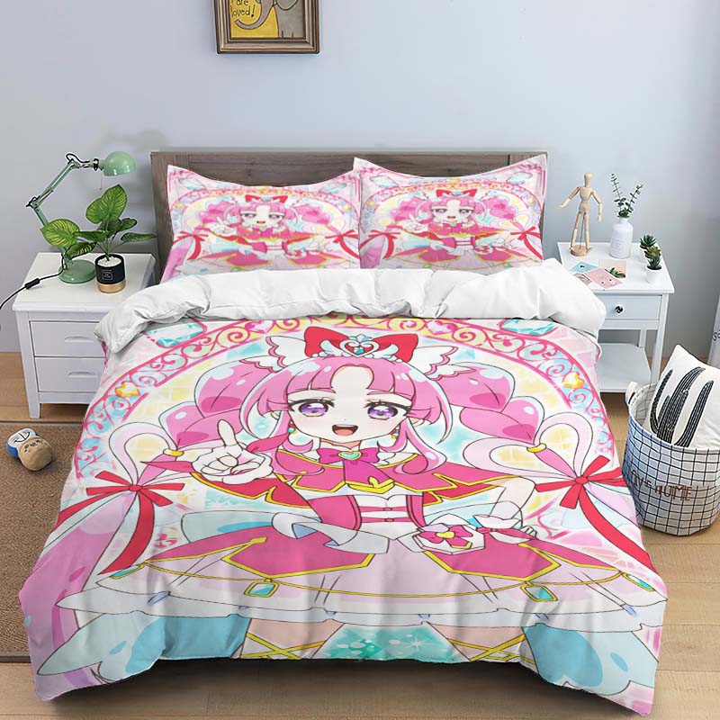 The Three-piece Pretty Cure Bedding Set—which Includes A Duvet Cover and Two Pillowcases—is The Perfect Holiday Choice.