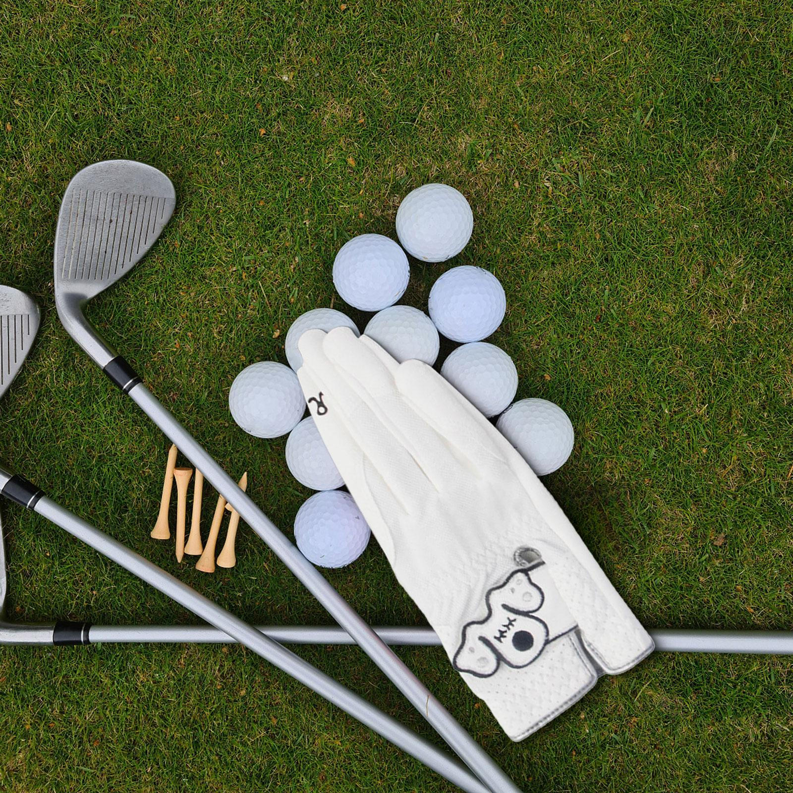 

1 пара перчаток для гольфа без пальцев, варежка, дышащая, мягкая, легкая, женская перчатка для гольфа 19