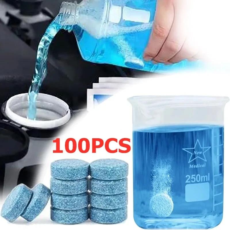 Eco-Friendly Car Glass Cleaning Tablets - Biodegradable Solid Washer Fluid for All-Season Windshield Car