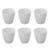 6pcs Plastic Flower Pot Gardening Plant Container Lightweight Plastic Planter for Home Balcony