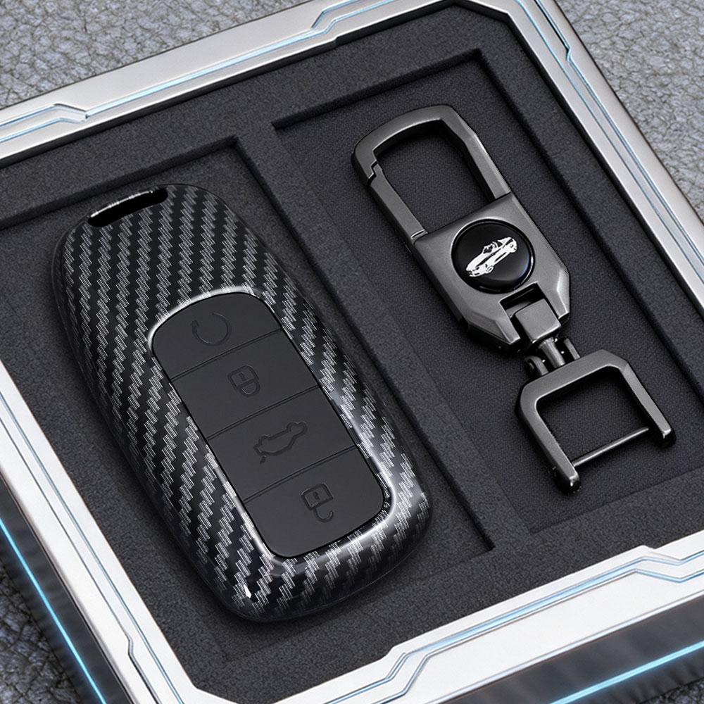 Abs Carbon Fiber Car Smart Key Case Cover For Chery Tiggo 8 Pro Tiggo 8Plus New 5 Plus 7Pro Chery Tiggo 7 Pro Max Omoda 5 C5