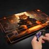 Malqiqi MTG Playmat with Free Storage Bag, 24x14 Inch Game Mat, TCG and Board Game Mat, Mousepad Desk Mat (Auxiliary Combat)