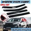 4x Car Window Visor Guard Vent Shade Ventvisor Window Vent Visor Deflector Sun Rain Guard for Toyota for RAV4 20019-2020