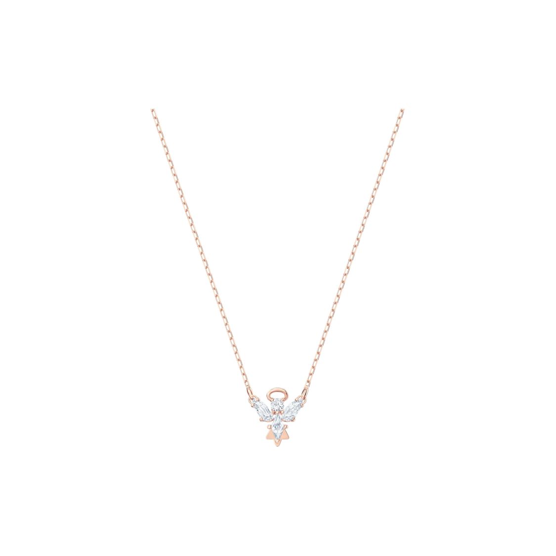 Swarovski Magic Angel Pendant Necklace Women necklace 5498966 Pink Bowknot Box