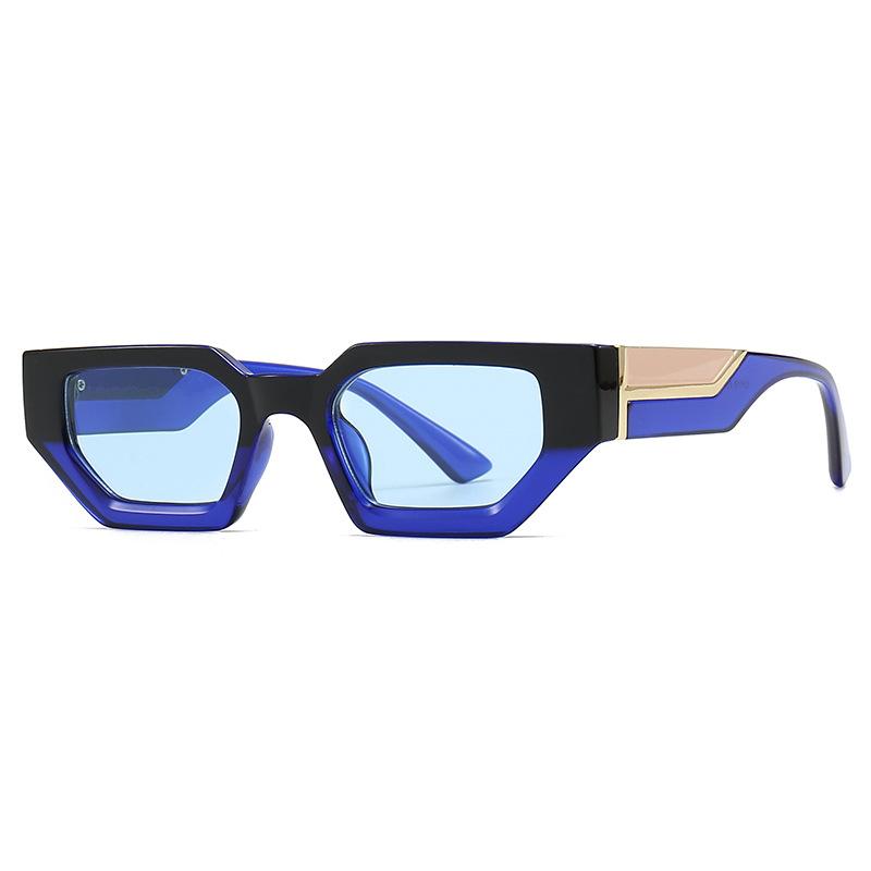 Vintage Fashion Irregular Square Sunglasses Women For Men Luxury Brand Designer Sun Glasses For Female Small Frame Eyewear Uv400