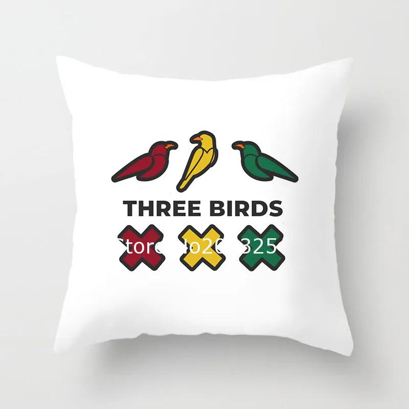 

Polyester Pillowcase Cushion Cover Bird Decorative 30x30cm чёрный