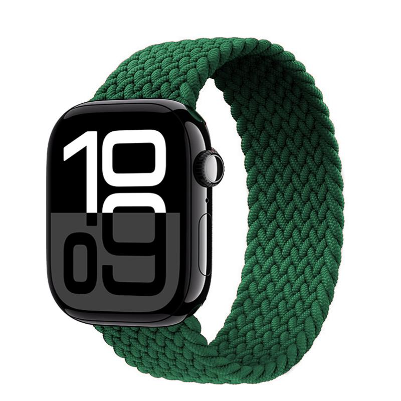 Straps For Apple Watch Bands 44mm 45mm 40mm 41mm 49mm 46mm 42mm Braided Solo Loop Correa Bracelet Iwatch Series 11 10 9 7 8 SE 6