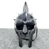 Helm Tragbar Gladiator Römisch Maximus, Gestachelter Stahl Mittelalter Kostüm LARP Cosplay Sammlerstück Geschenk