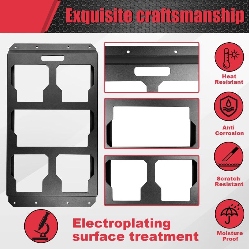 Metal Mounting Plate Half Width for Packouts Toolboxes, Mounting Plate Wall or Floor Mount Tool Storage and Organizatio