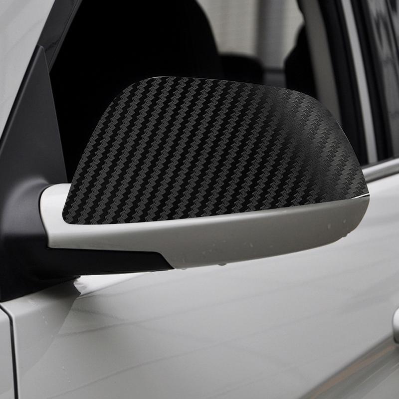 127x30cm Rolo de Película Adesiva Vinílica Fibra de Carbono 3D para Carro Adesivo para Retrovisor de Carro Cor Fibra de Carbono Decoração da Coluna Central do Carro