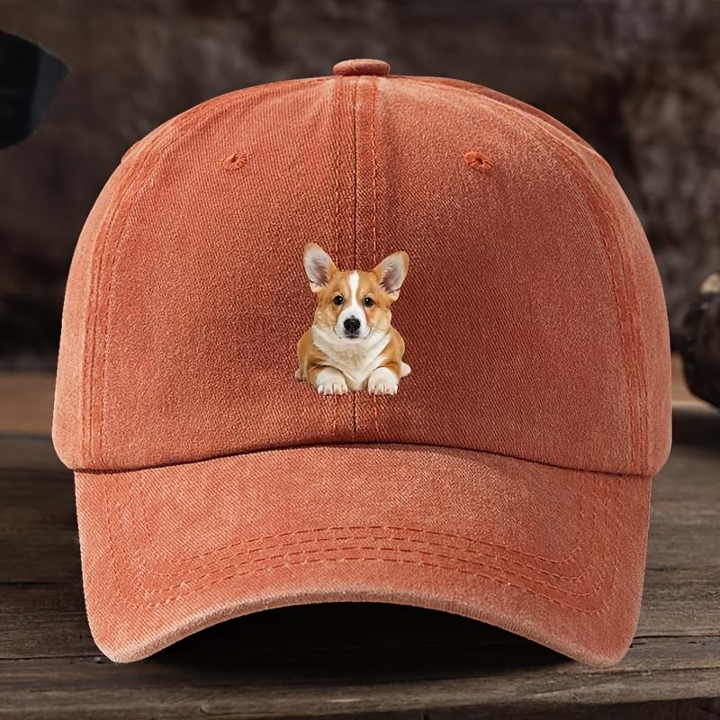 Corgi Printed Baseball Hat Fashionable Versatile Peaked Cap Outdoor Men's Hat Trend