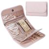 Portable Mini Jewelry Roll With Foldable Design For Travel And Storage