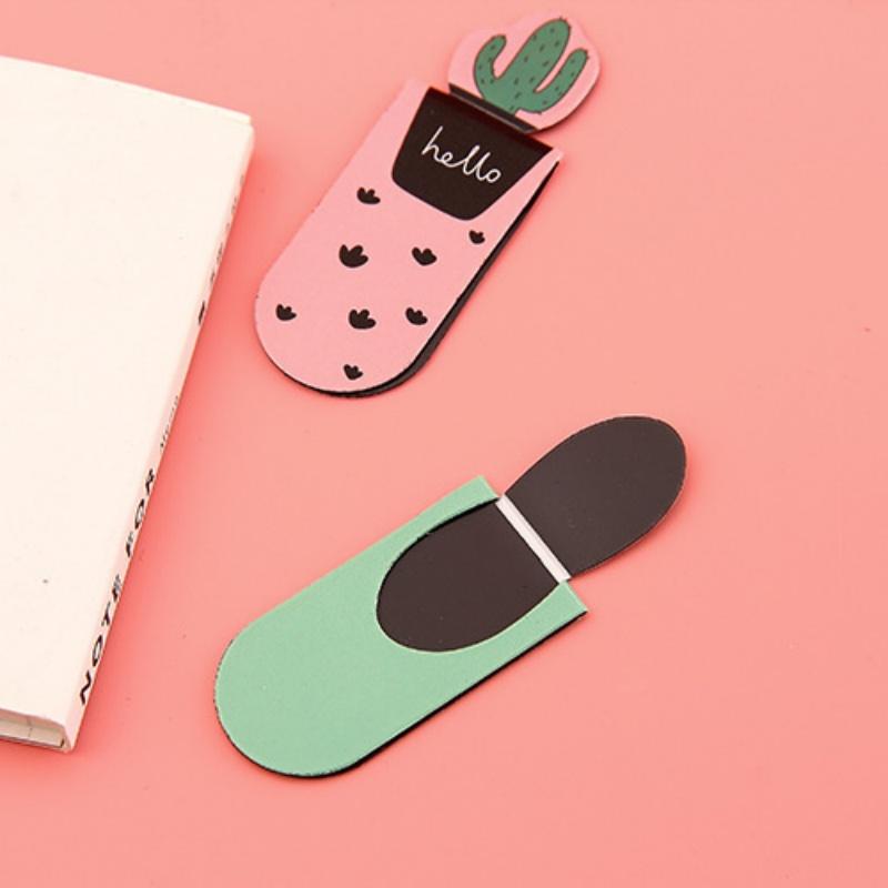 3 Pieces Per Set Cactus Bookmark Office Stationery Page Tags Bookmark Reading Auxiliary Bookmarks Student Stationery Supplies