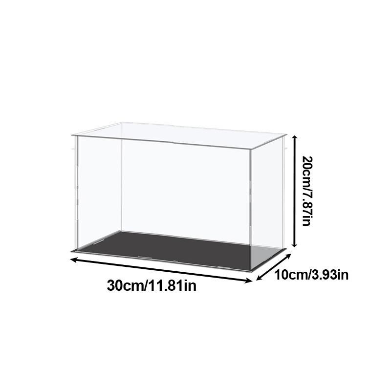 Acryl-Vitrine in mehreren Größen für Sammlerstücke zum Zusammenbauen, durchsichtige Acrylbox, Schutz-Vitrine zur Organisation von Figuren und Spielzeug