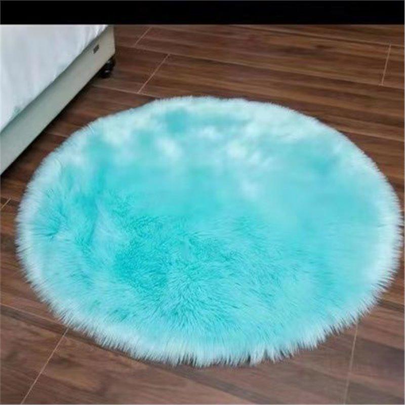 Nordic Heart-Shaped Plush Carpet - Thick Imitation Wool for Bedroom or Bay Window