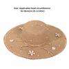 Lightweight Straw Hat Multicolor Sun Block Hat Fashion Big Brim Hat  Beach Use