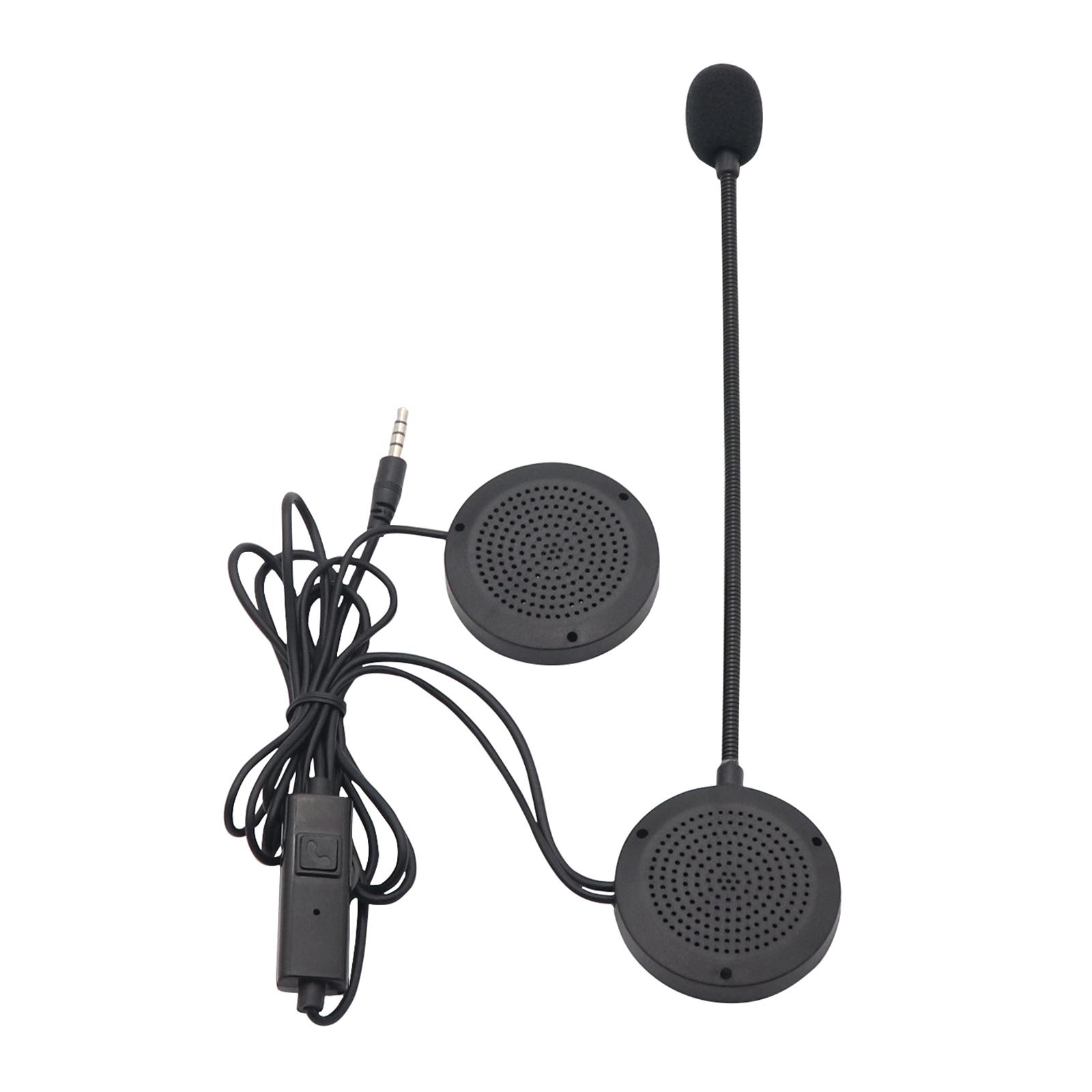 

Professional Helmets Headset with Boom Mic In-Helmets Earbuds Game Companion Clear Communication Plastic for Safe Rides 1