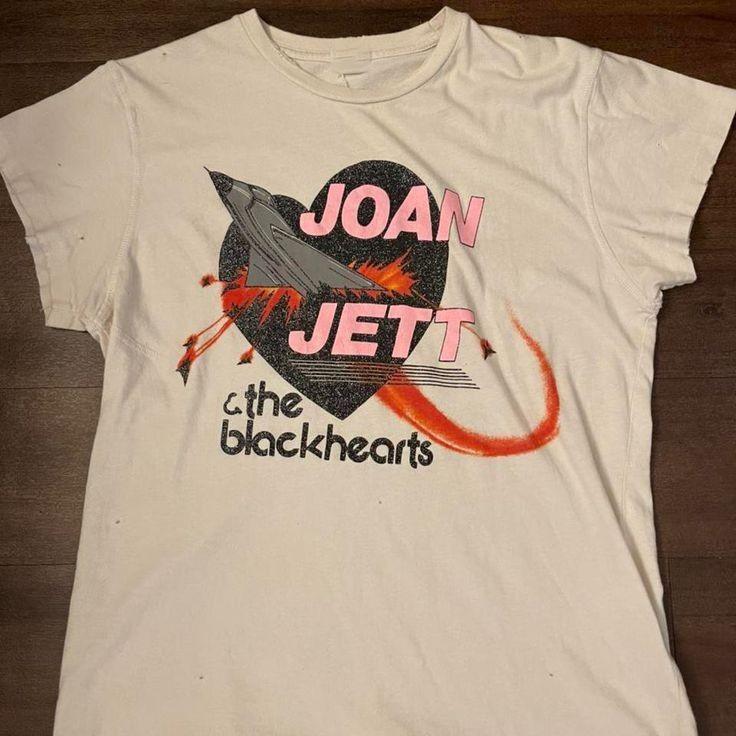 Vintage Joan Jett Tshirt Short Sleeve Men Women Full Size S to 5XL NZ012 Unisex T-Shirt XL