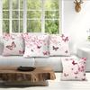 Cherry Blossom Butterfly Pillowcase Printed Polyester 40/45/50cm Throw Pillowcover Decorative Sofa Cushion Pillowslip Home Decor