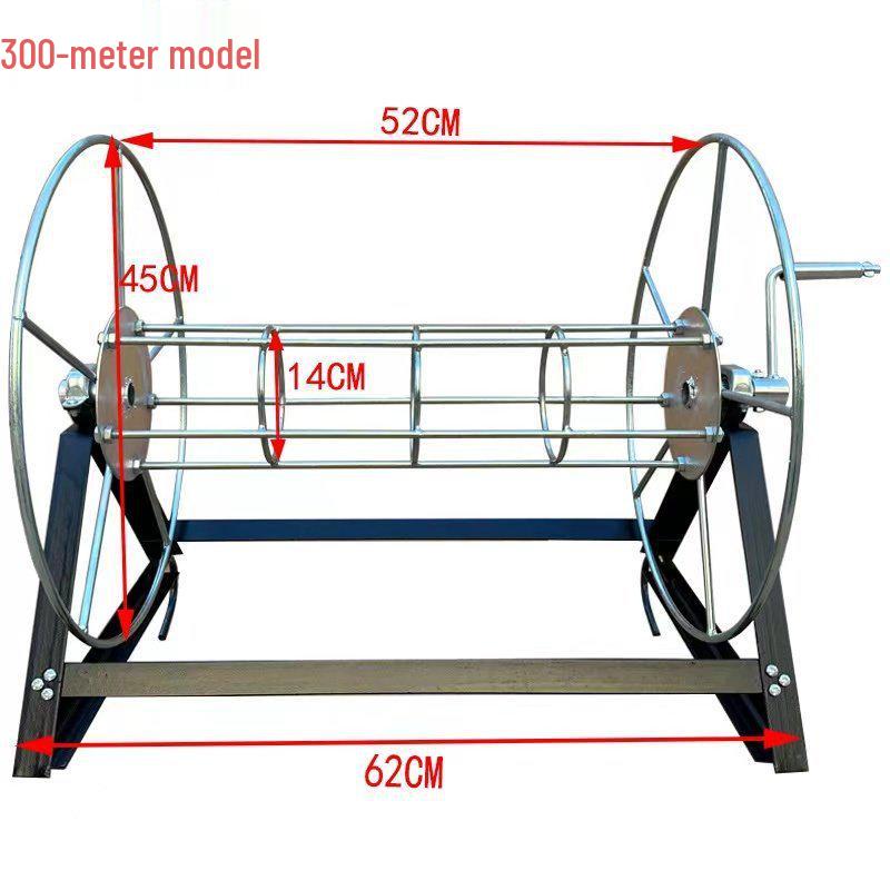 Jordbruksslangvinda & Elektrisk Reputläggningsställ med Armeringsjärnslager