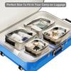Ovenot 4 Pcs Clear Makeup Bags with Zipper, Makeup Cosmetic Bag for Women Men, Makeup Bag for Travel, Bathroom
