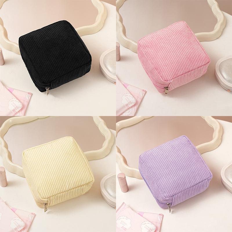 Toiletry Bag Sanitary Pad Pouch Small Makeup Bag Cosmetic Storage Pouch Women Pad Pouch Cute Cable Case SNBD003
