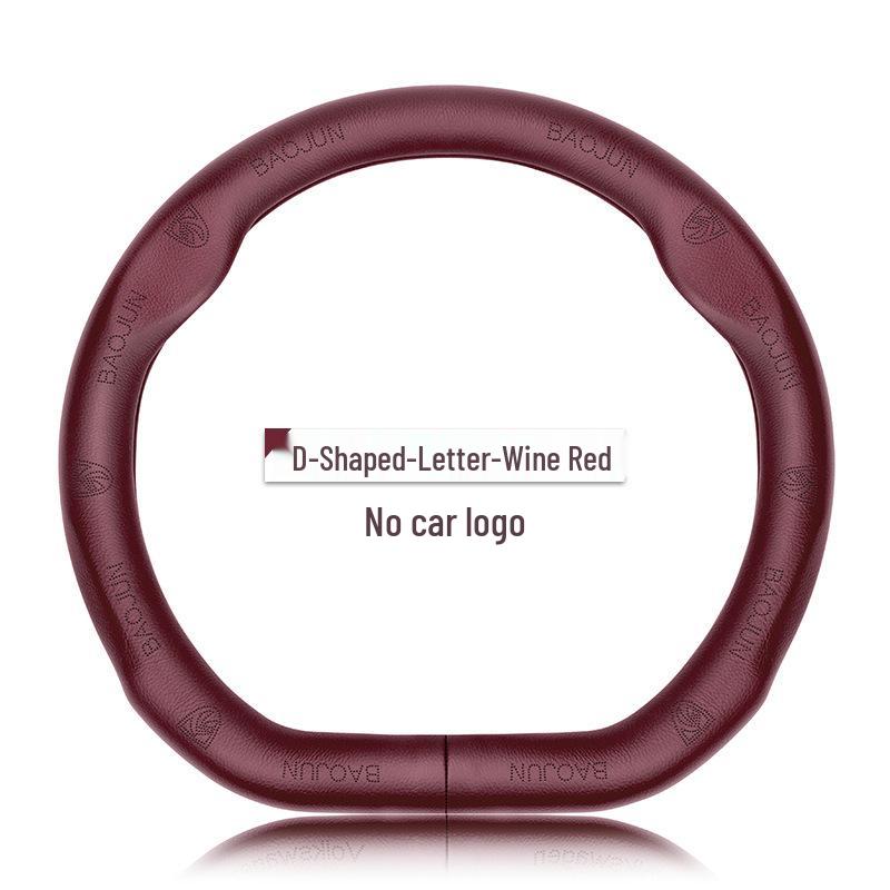 Genuine Leather Steering Wheel Cover for Baojun 730, 510, 530, 310W, 360, 560, 630