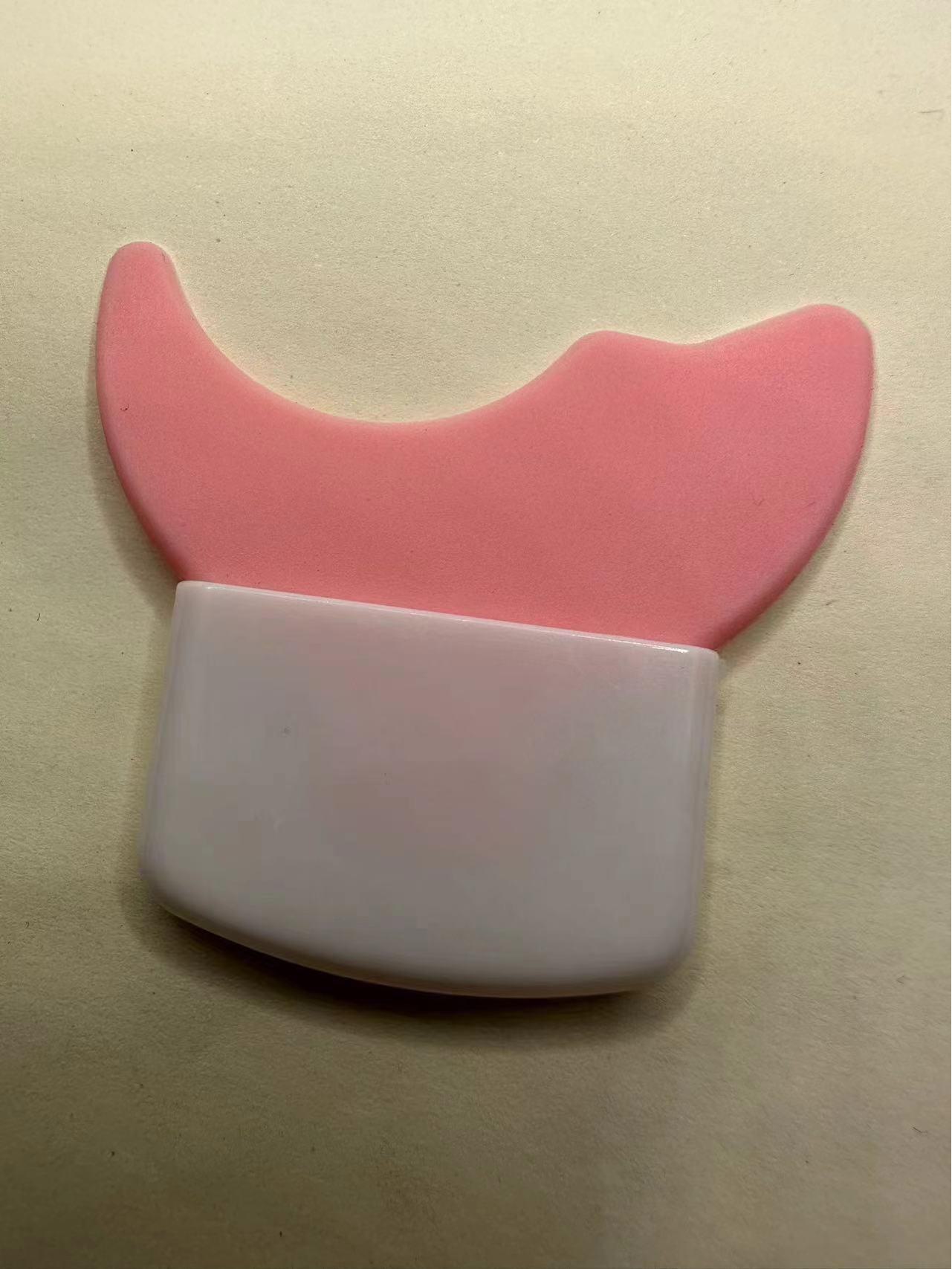 

Мультитул для подводки глаз и туши для ресниц: Инструмент для макияжа в форме полумесяца, удобный для новичков, для легкого нанесения теней и подводки для глаз розовый