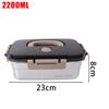 Portable Camping Sealed Lunch Box Stainless Steel Food Containers Leak-proof Bento Crisper Kitchen Storage Boxes with Lids