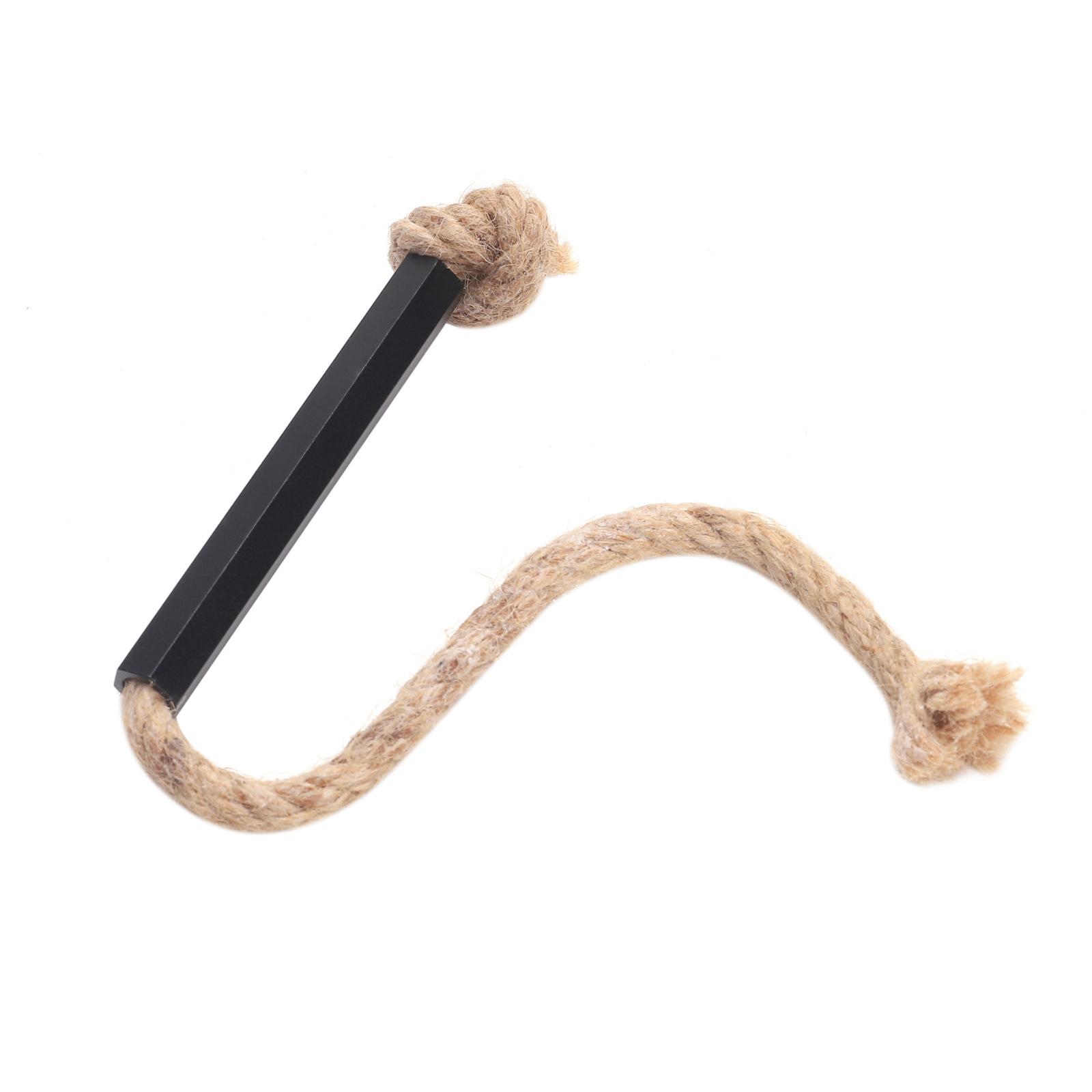 

1 шт. Уличный разжигатель огня, трут, пеньковая веревка для дровяных печей, каминов, для костров, кемпинга, походов, туризма чёрный