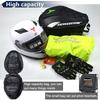 MOTOCENTRIC Bolsa de Cauda Impermeável para Motocicleta Multifuncional Durável Bolsa para Banco Traseiro 37L Alta Capacidade Mochila para Capacete de Piloto
