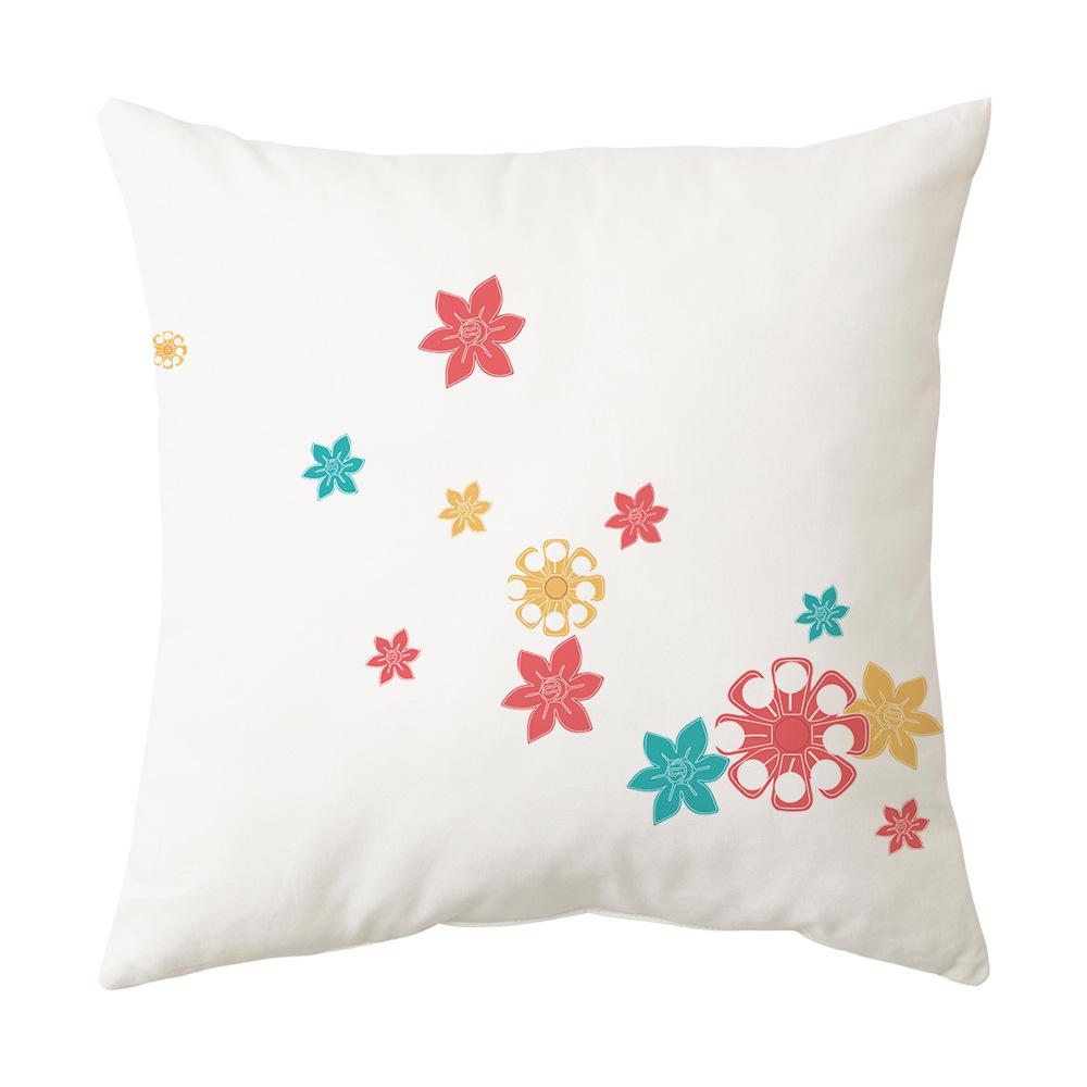 

Новая наволочка с геометрическим цветочным принтом, подушка для автомобиля, декоративная диванная подушка с ромашками 45 * 45cm (collection priority delivery)